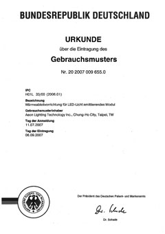 Germany thermal patent